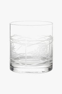 Verres whisky old fashioned motif cristal lot deux