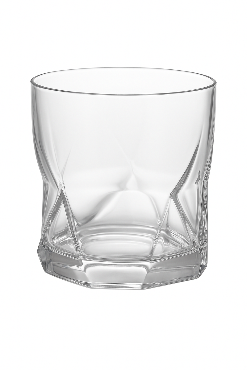 Verres whisky old fashioned motif relief élégant