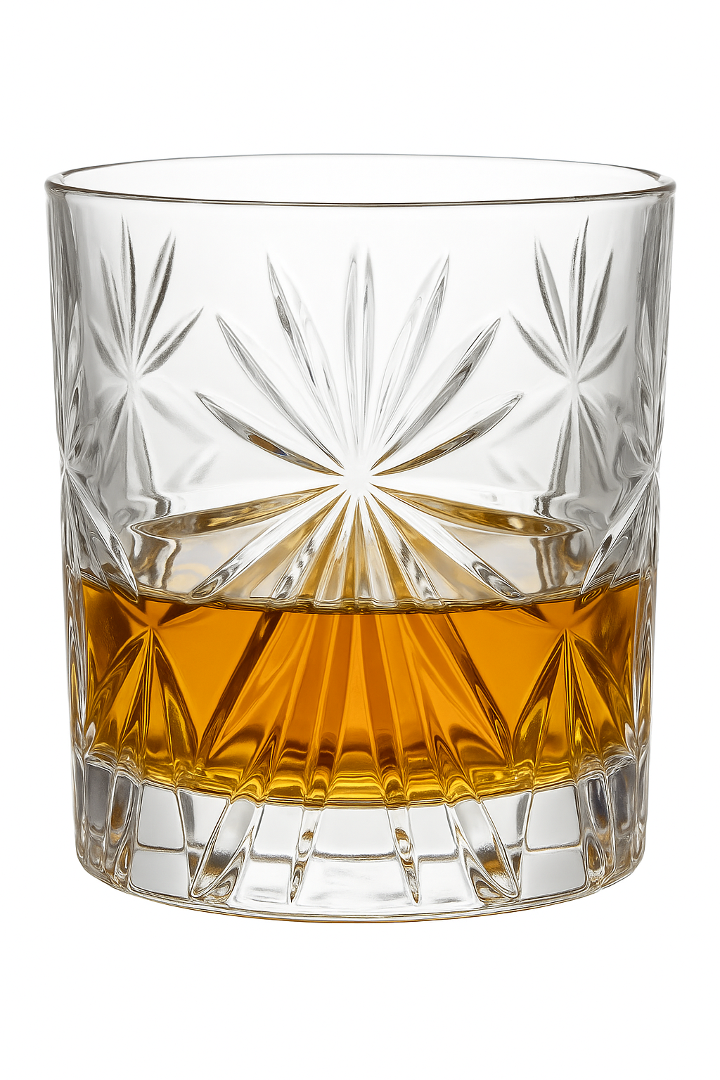 Verres whisky old fashioned motif relief épais