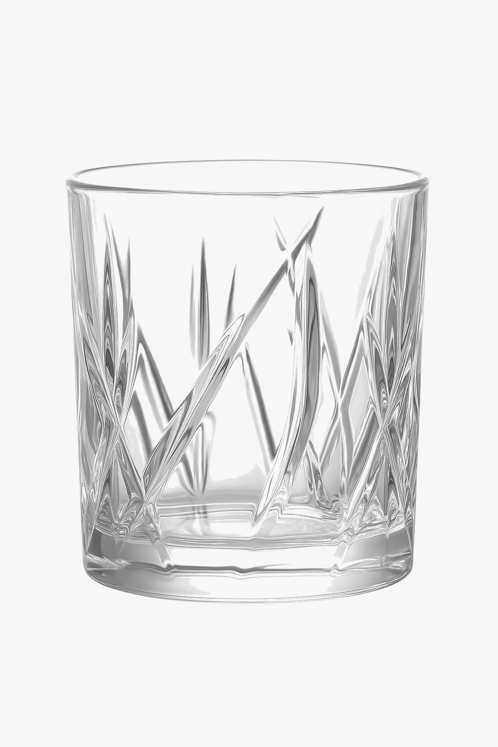 Verres whisky old fashioned motif relief style élégant