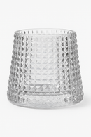 Verres whisky old fashioned relief facette pour cocktails