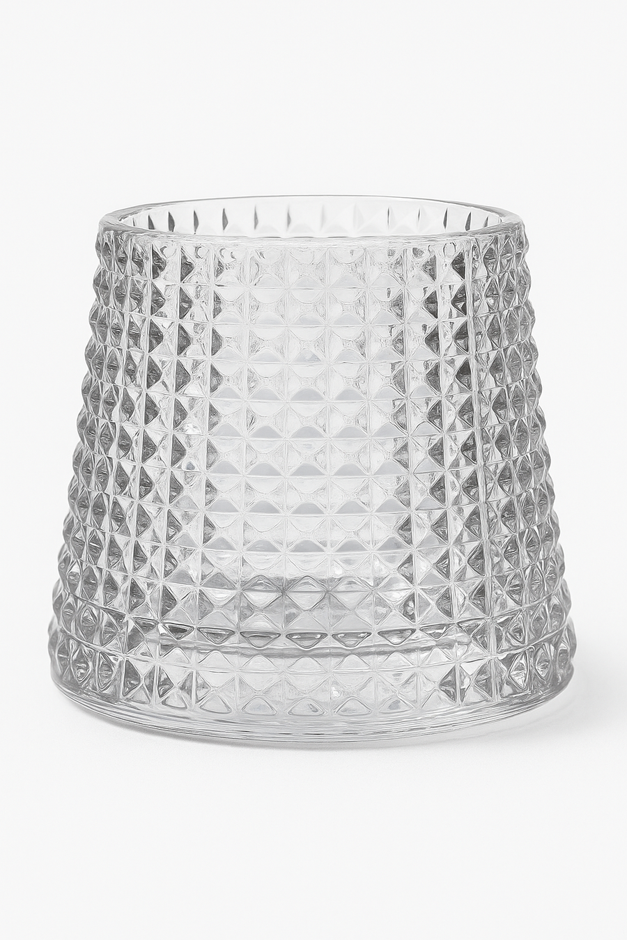 Verres whisky old fashioned relief facette pour cocktails