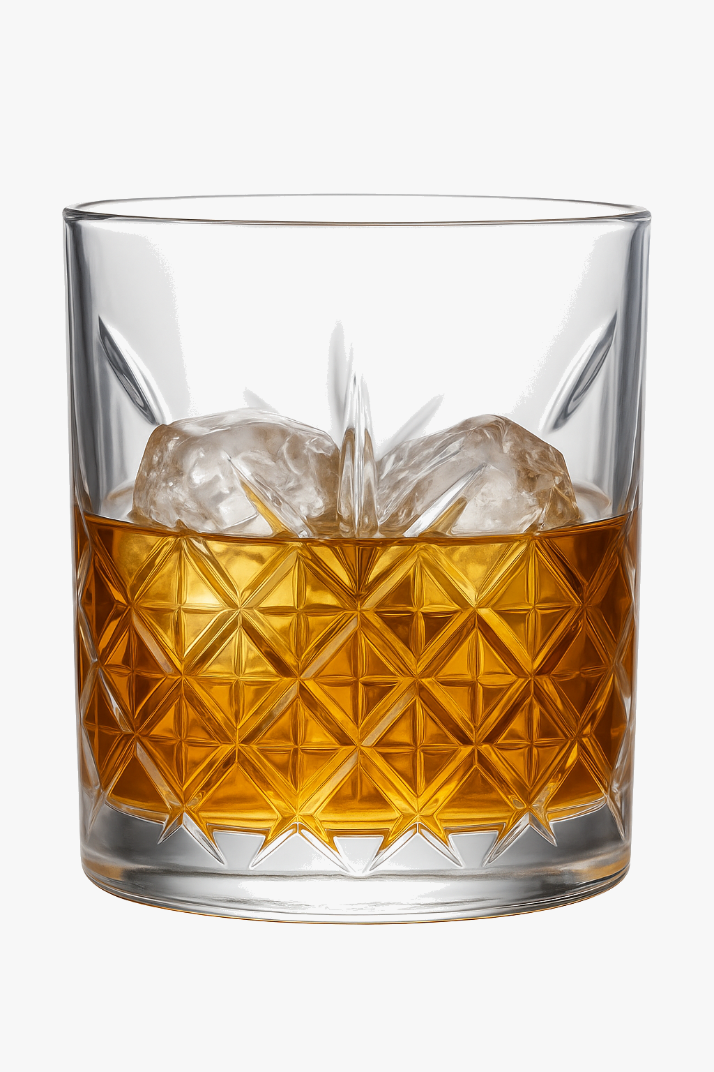 Verres whisky old fashioned relief élégant bourbon rhum