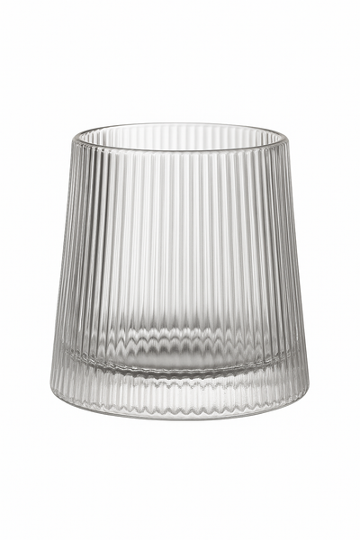 Verres whisky old fashioned style relief verre epais