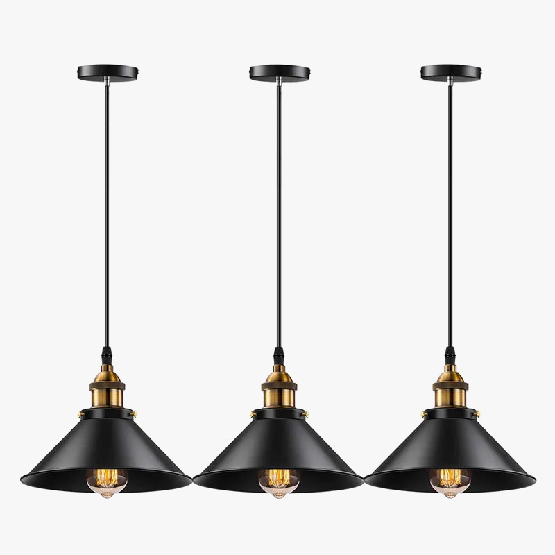 Vintage suspension Loft rétro lustre suspension E27 Base industrielle suspension Edison éclairage domestique pour salon
