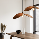 Vintage Wabi Sabi bois Art Led lustre chinois Zen salon de thé salle à manger décor à la maison suspension lumières Loft escaliers luminaire suspendu