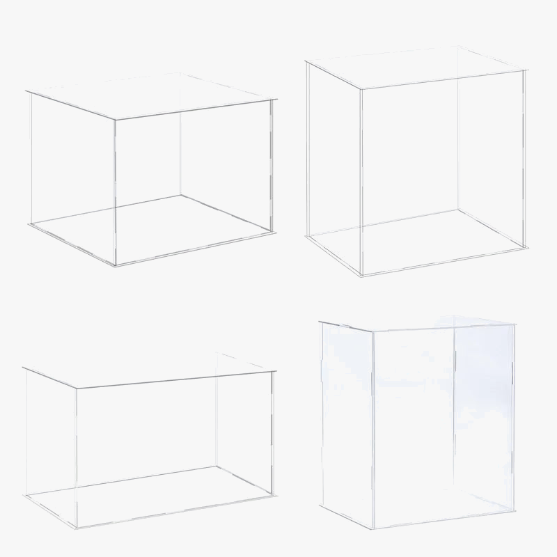 vitrine en acrylique pour objets de collection et organisation