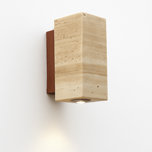 Wabi Sabi – applique murale Led en marbre jaune