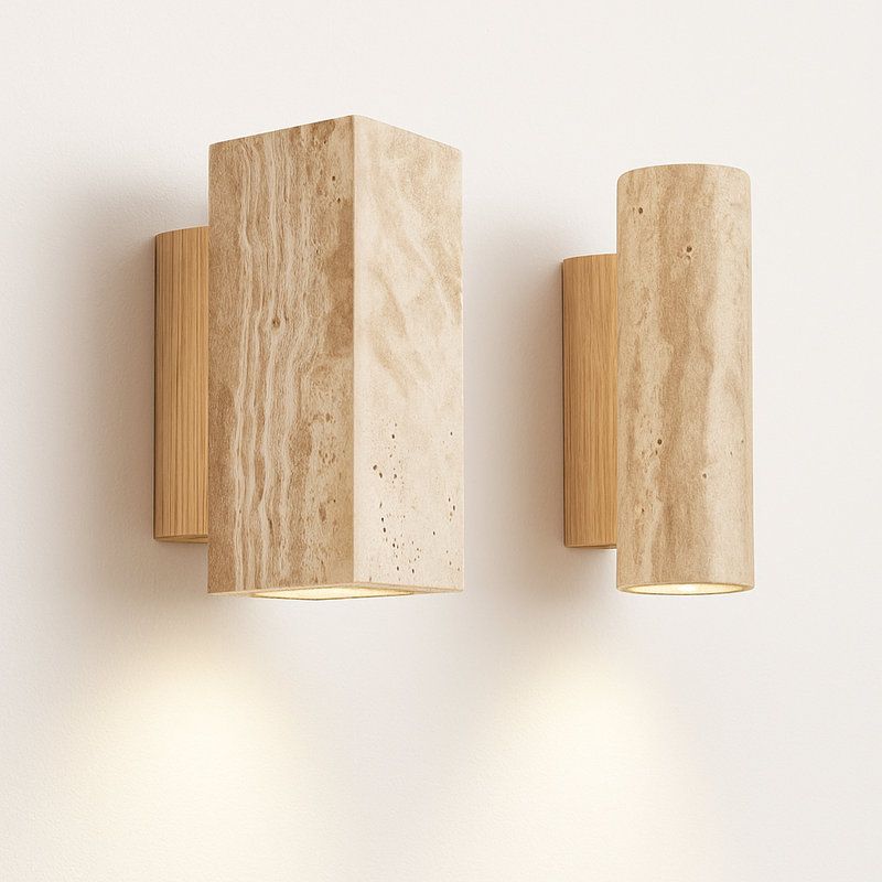 Wabi Sabi – applique murale Led en marbre jaune