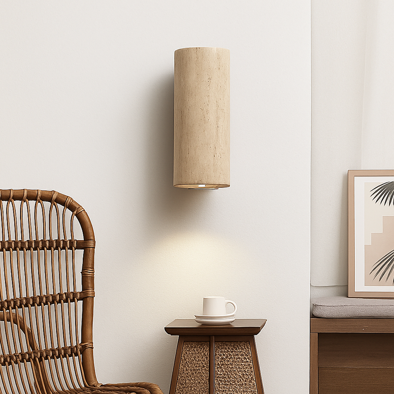 Wabi Sabi – applique murale Led en marbre jaune