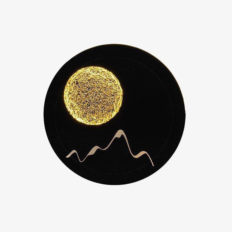 Applique murale design LED ronde en métal style Moon - vue 2 sur 9