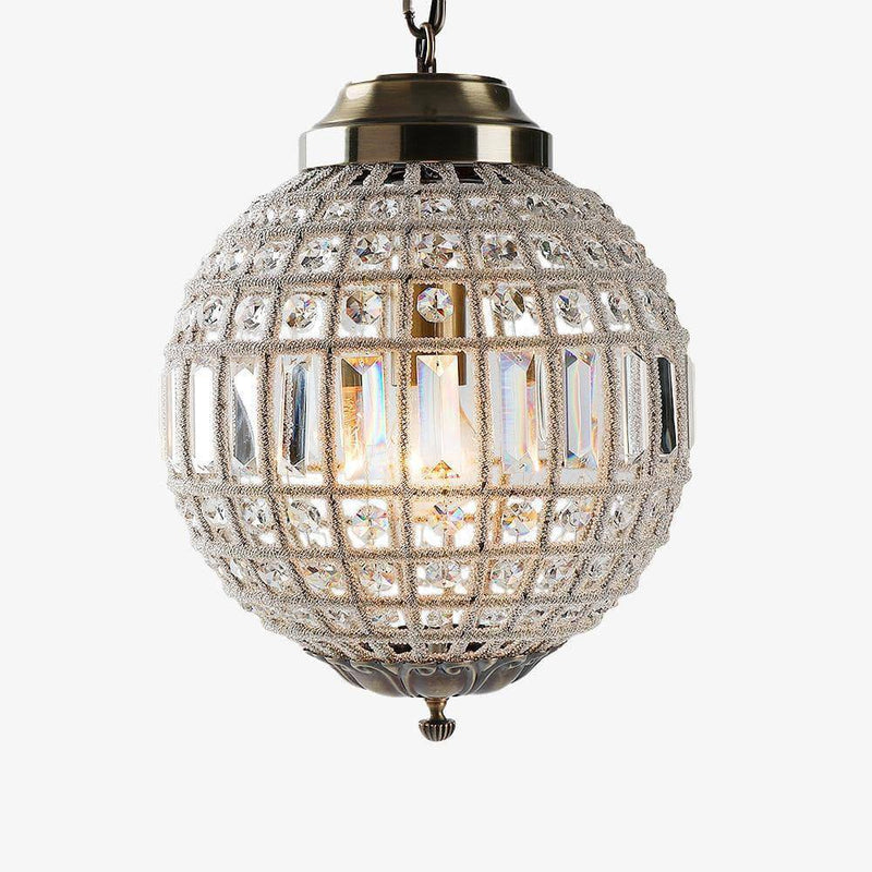 pendant light Luxury crystal glass ball LED backlight