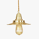 Suspension design à LED avec abat-jour en métal doré Novelty Loft