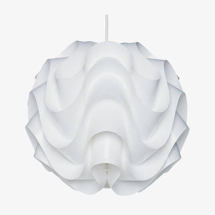 Lámpara de suspensión design blanco corrugado
