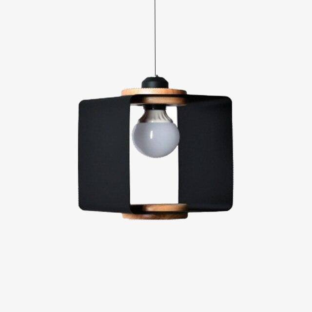 pendant light LED design with colored metal cube Loft