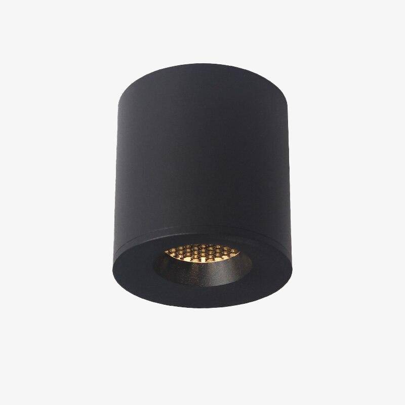 Spot design à LED cylindre en métal style Loft