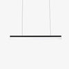 Lustre design à LED suspendu en forme de barre rectangulaire