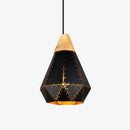 Suspension LED en bois Vintage