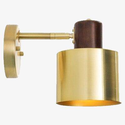 wall lamp LED wall design lampshade cylindrical gold Light