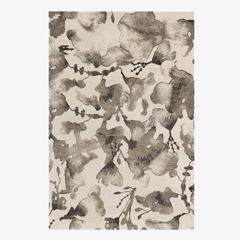 Tapis rectangle à fleurs marrons Sofa - vue 2 sur 4