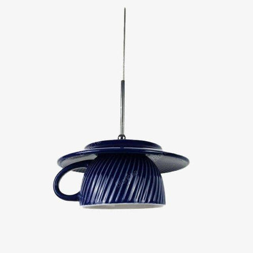 pendant light vintage ceramic colored LED coffee style