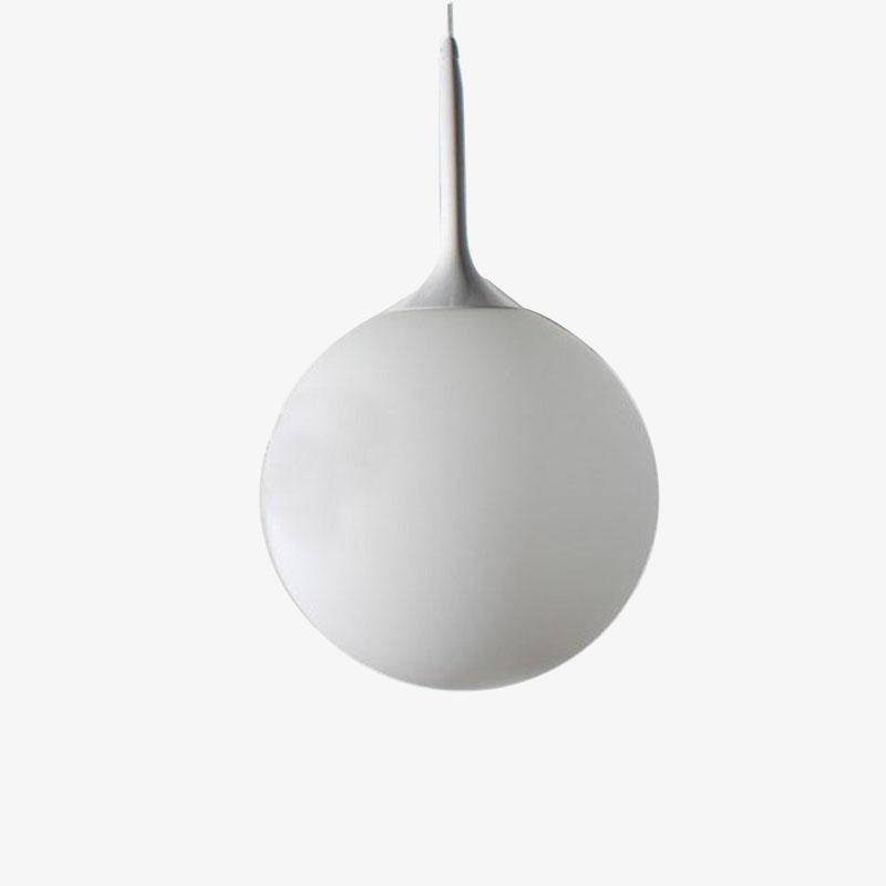 Suspension LED style Loft en boule blanche