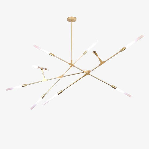 Lustre design à LED aux branches dorées Luxury