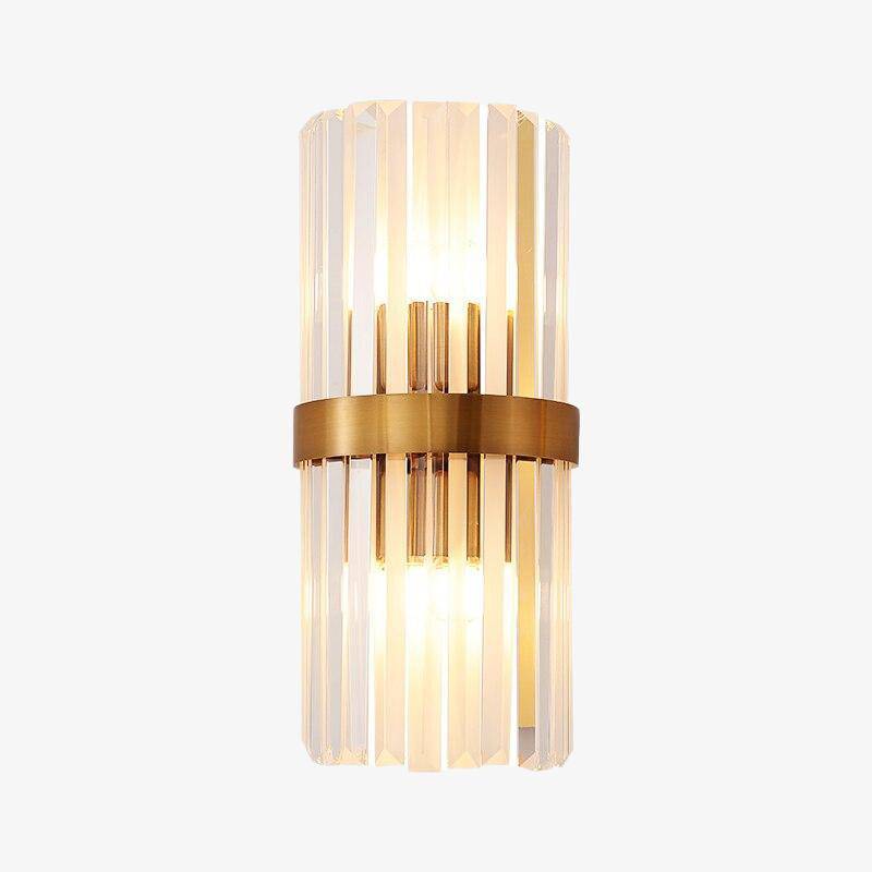 wall lamp Design LED gold wall with cascading crystal glass Luxury