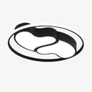 Plafonnier design LED coeurs encerclés noir et blanc Bwart