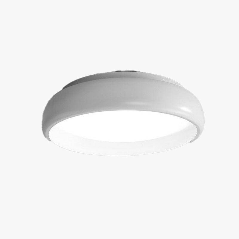 Study white round design ceiling lamp