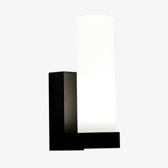 Lámpara de pared design LED en metal con cristal cilíndrico