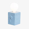 Lampe à poser LED design bloc avec dessin 3D de couleur