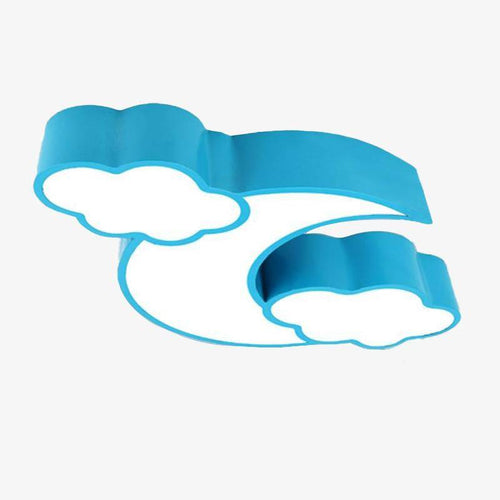 Plafonnier enfant lune et nuage de différentes tailles (plusieurs couleurs)