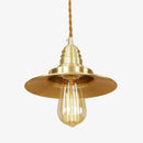 Suspension design à LED avec abat-jour en métal doré Novelty Loft