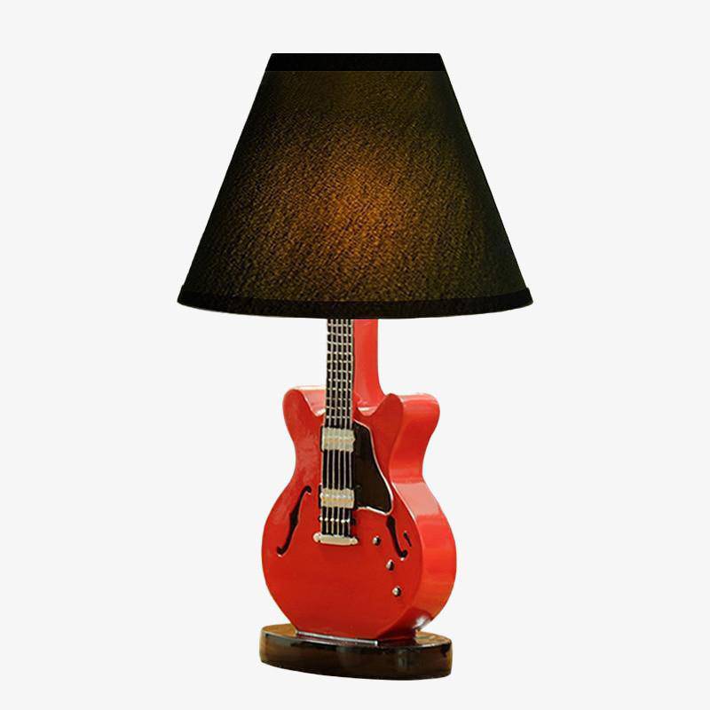 Lampe de table guitare avec abat-jour Decor