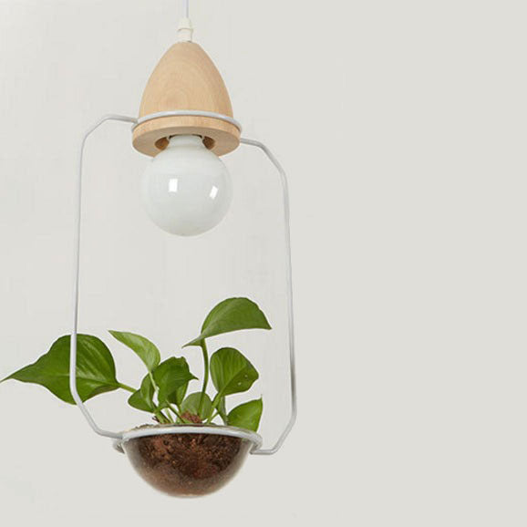 Suspension LED art déco avec des plantes Mira - vue 5 sur 10