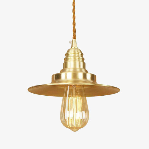 Suspension design à LED avec abat-jour en métal doré Novelty Loft - vue 3 sur 4