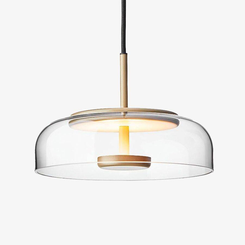 pendant light LED design with lampshade glass and Luxury finishes