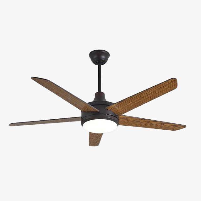 Ventilateur de plafond à LED avec pales en bois Botimi