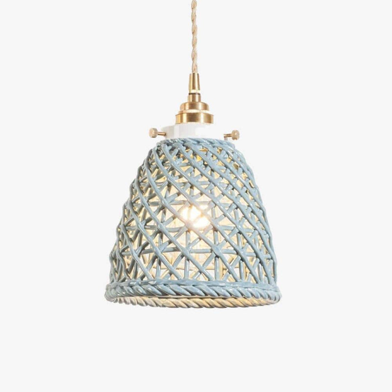 pendant light LED design lampshade in colored ceramic Festival