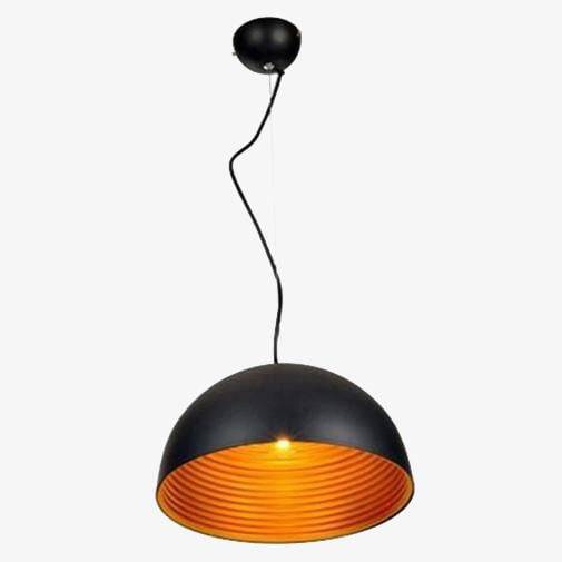 pendant light LED design with lampshade rounded metal Island style