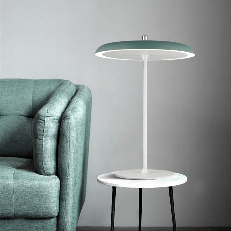 Lampe à poser design LED en métal avec abat-jour oval Leyra - vue 3 sur 10
