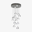 Lustre en crystal LED Clear