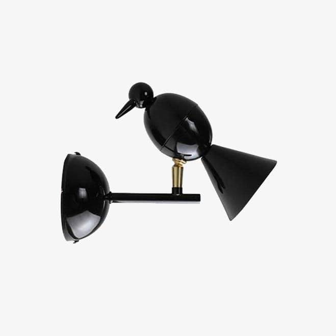 Aplique LED geométrico moderno para pájaros
