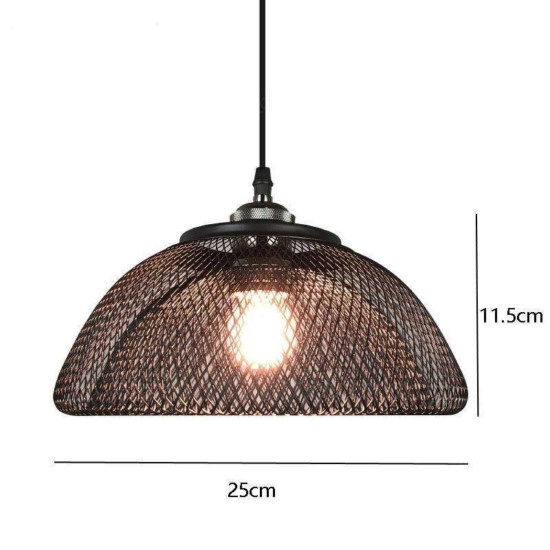 Suspension rétro LED en métal style industriel Hang - vue 7 sur 11
