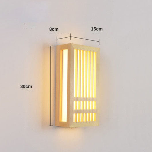 wall lamp Pastor modern rectangular LED wall lamp, Japanese style