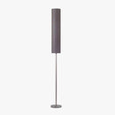 Lampadaire avec abat-jour en tube de tissu coloré