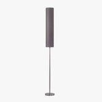 Lampadaire avec abat-jour en tube de tissu coloré
