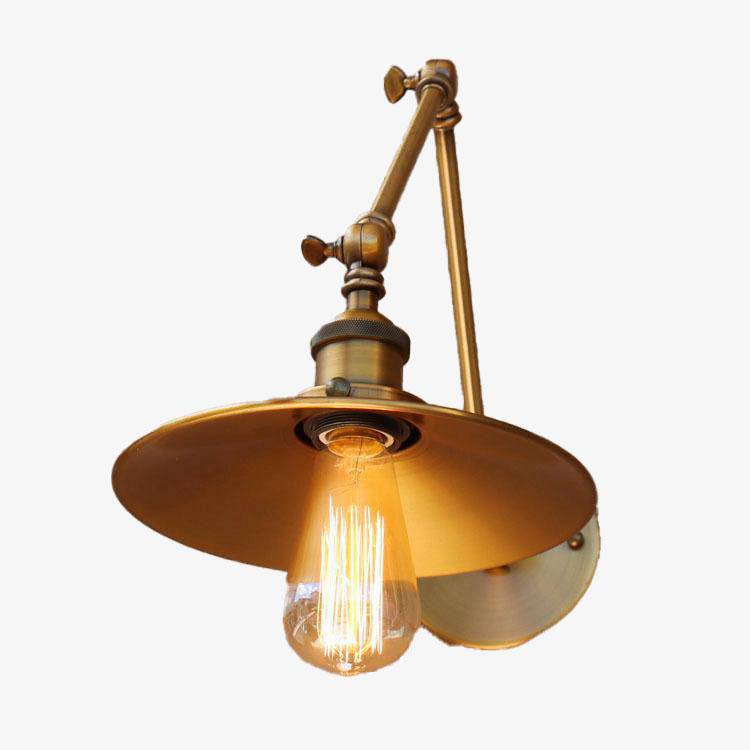 wall lamp gold-plated Antique Style Swing Arm