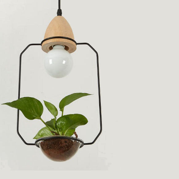 pendant light LED art deco with Mira plants